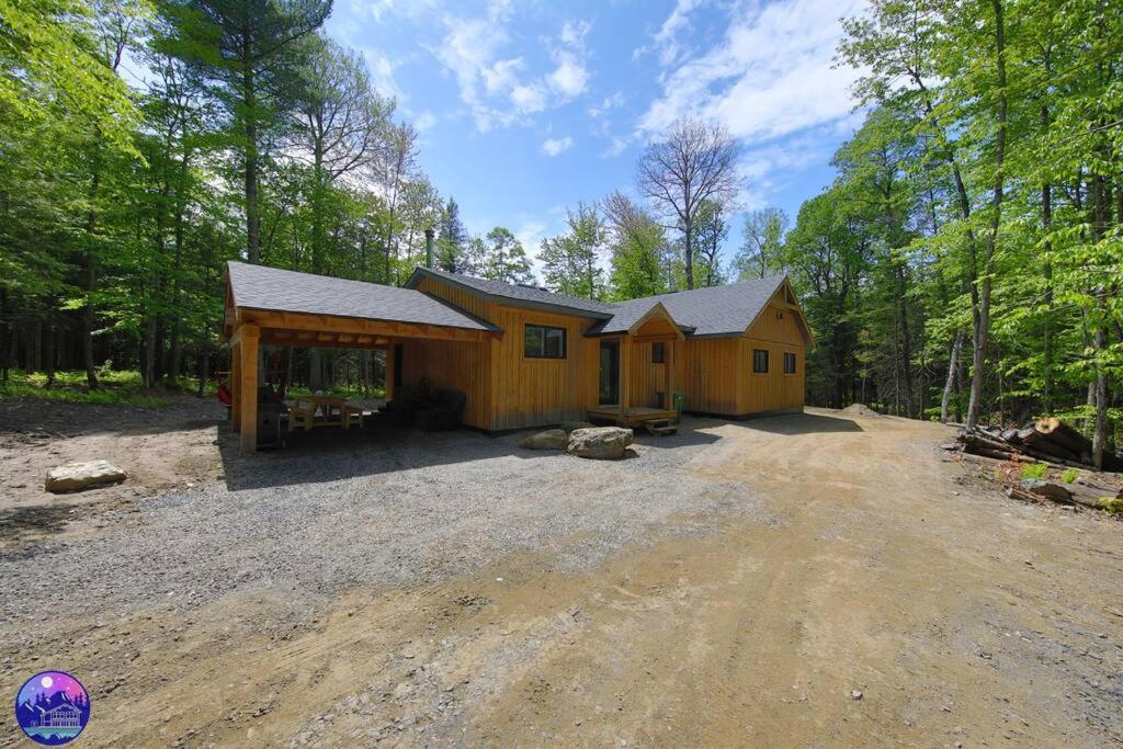 Chalet Deschamps- Spa- Chien Accepte- Nature- Estrie Mansonville Buitenkant foto